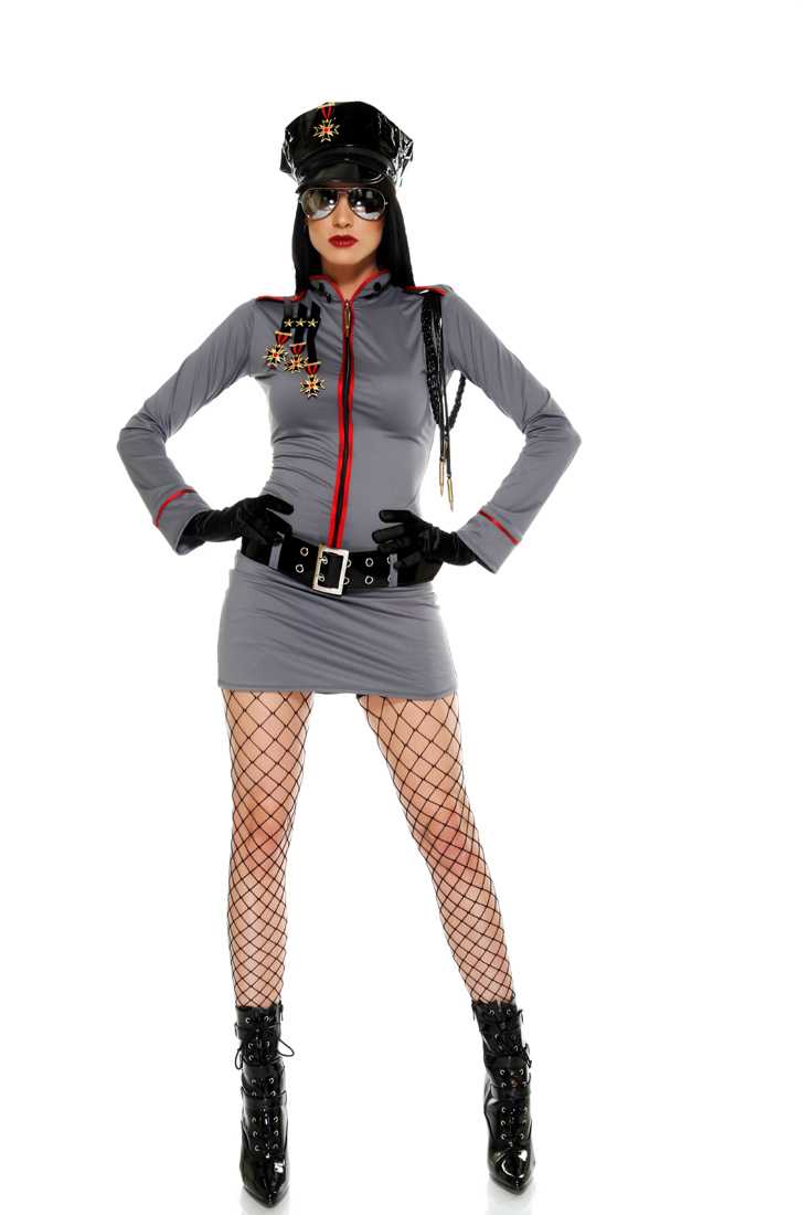 Grey General Glam Costume
