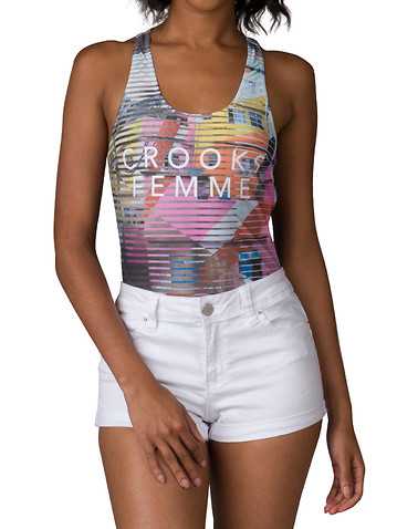 CROOKS AND CASTLES WOMENS Multi-Color Clothing / Tank Tops L