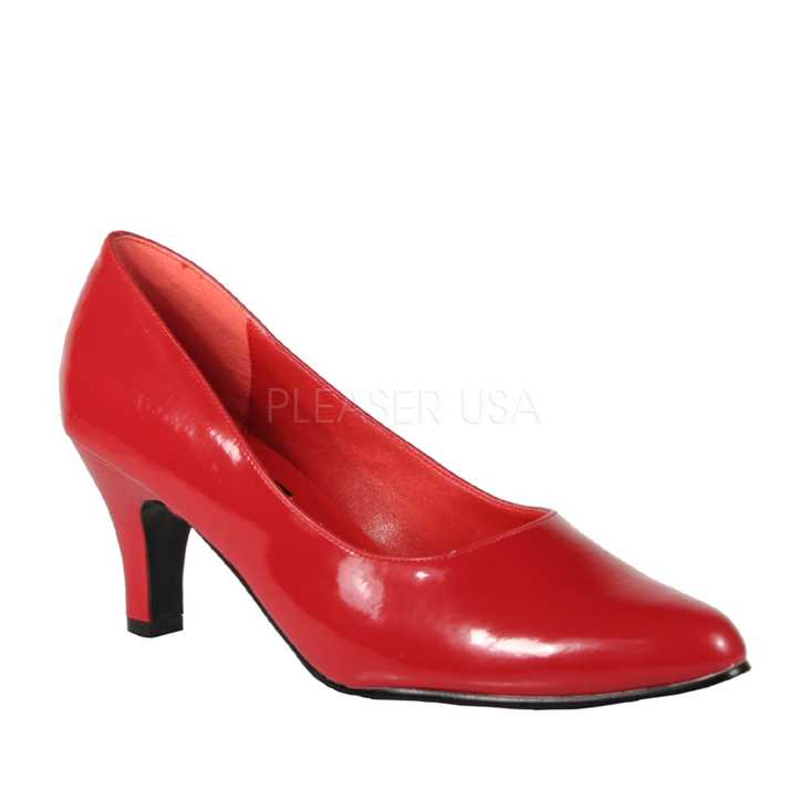 Red Patent Pointed Toe Pump High Heels