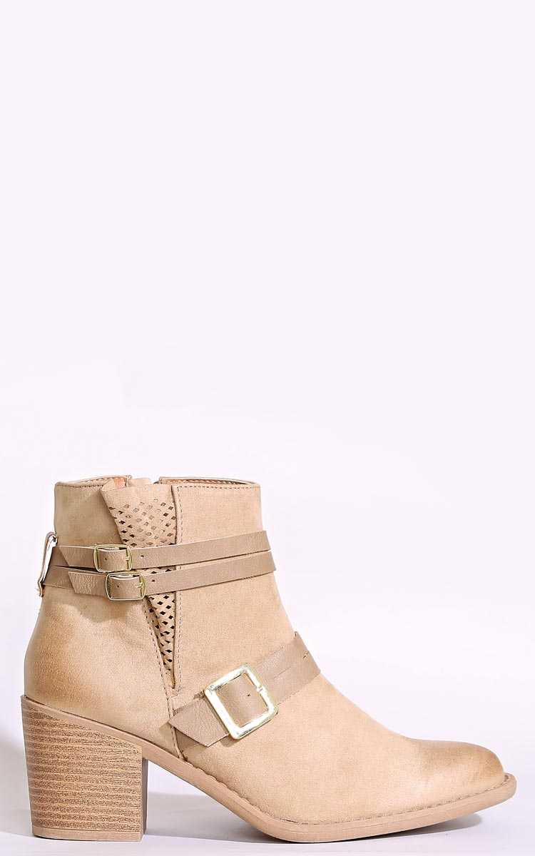 Sun Chaser Ankle Boots - Taupe in Size by Styles For Less