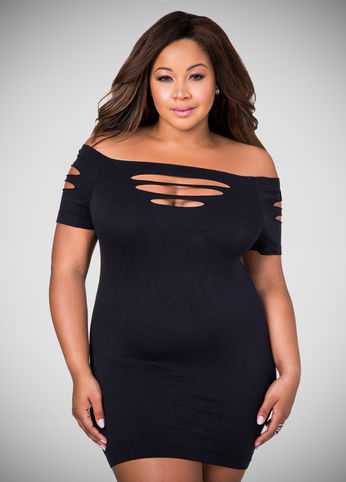 Seamless Cut-Out Lingerie Dress