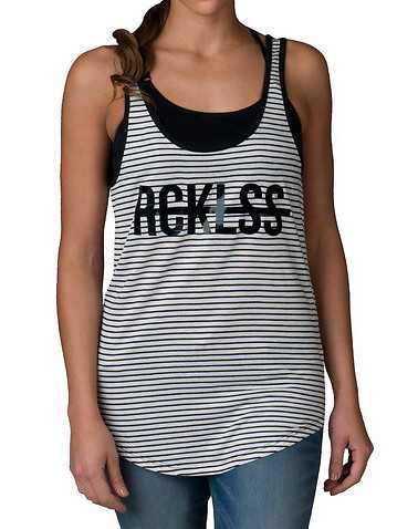RECKLESS GIRLS WOMENS White Clothing / Tank Tops