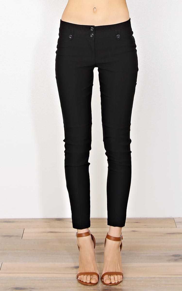 Miranda Woven Slacks - SML - Black in Size Small by Styles For Less