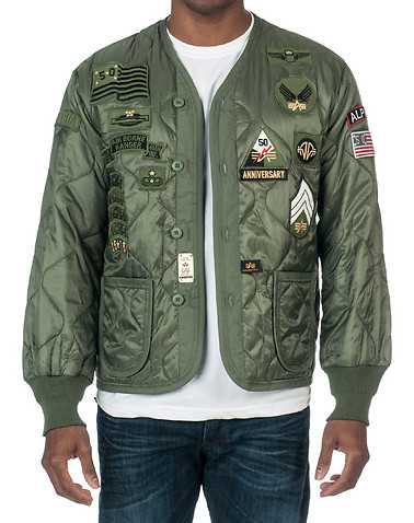 ALPHA MENS Green Clothing / Outerwear L