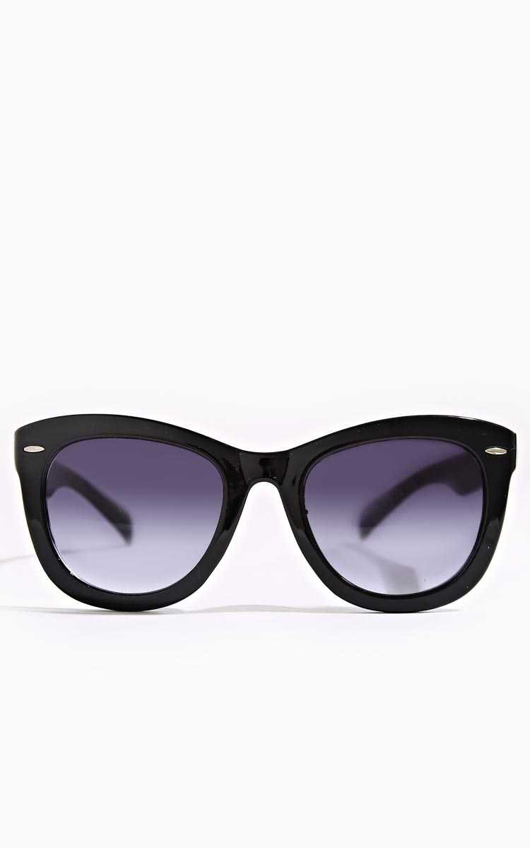 Spring Style Clubmaster Sunglasses - N/S - Black by Styles For Less