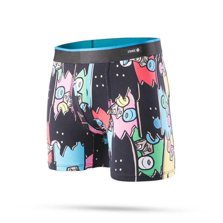 Stance Splinter Boys BLK S Boys Boxer Brief Socks