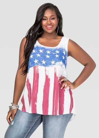 Chiffon Americana Tank