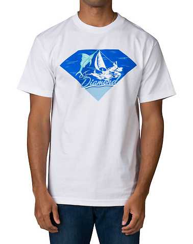 DIAMOND SUPPLY COMPANY MENS White Clothing / Tops S