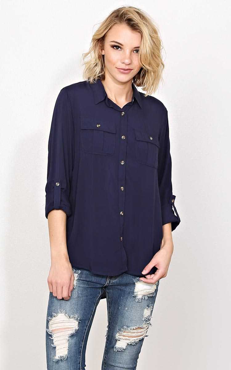 Rissa Woven Button Up Shirt - in Size by Styles For Less