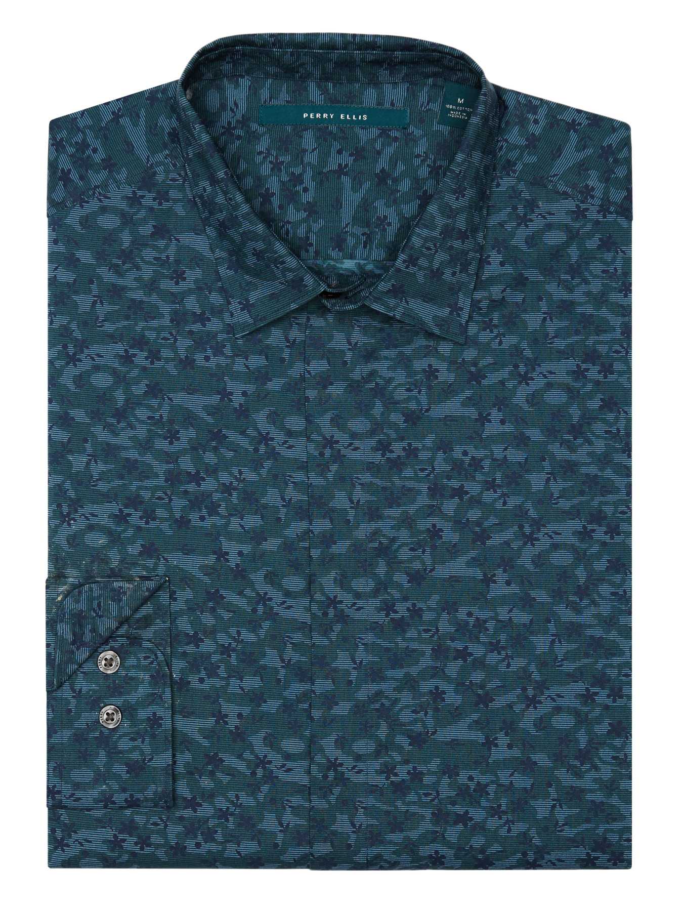 Perry Ellis Big and Tall Floating Leaves Shirt