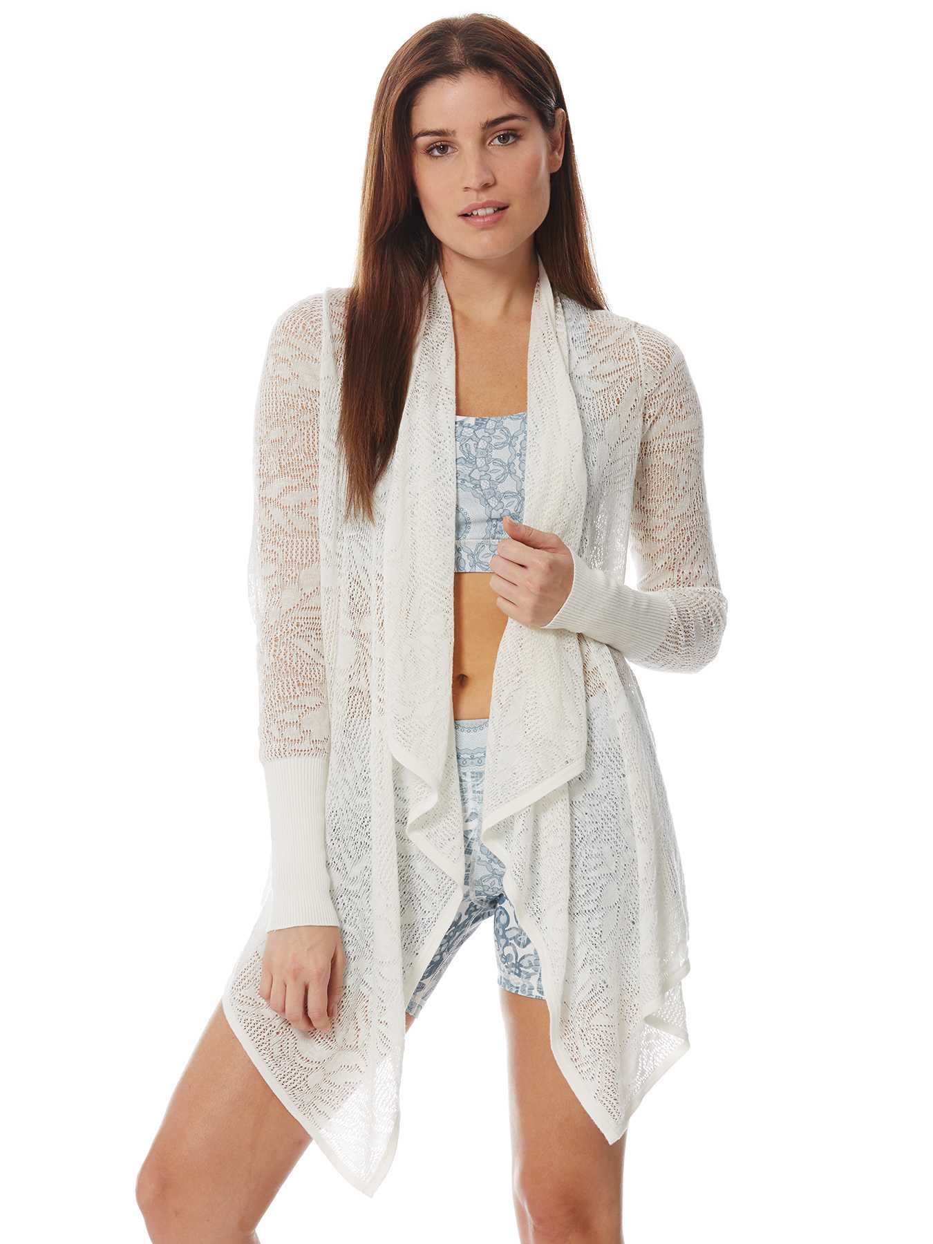 Peony Open Floral Jacquard Cardigan