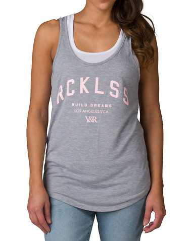 RECKLESS GIRLS WOMENS Grey Clothing / Tank Tops S