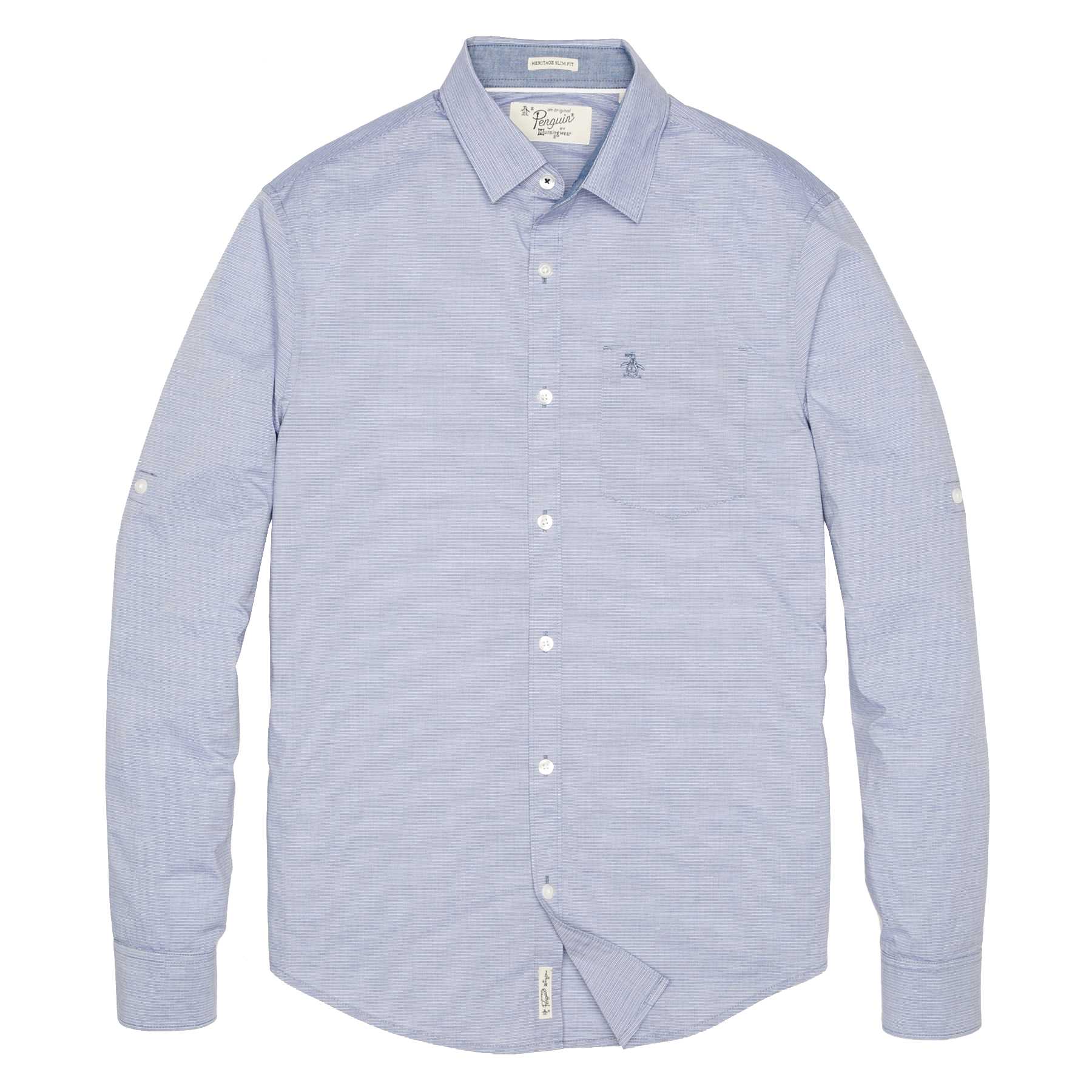 Original Penguin HEATHERED MINI STRIPE SHIRT