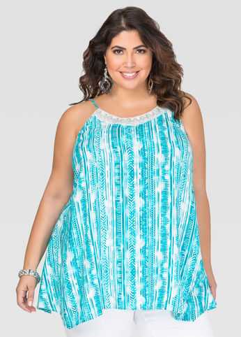 Embellished Tie Dye Tank