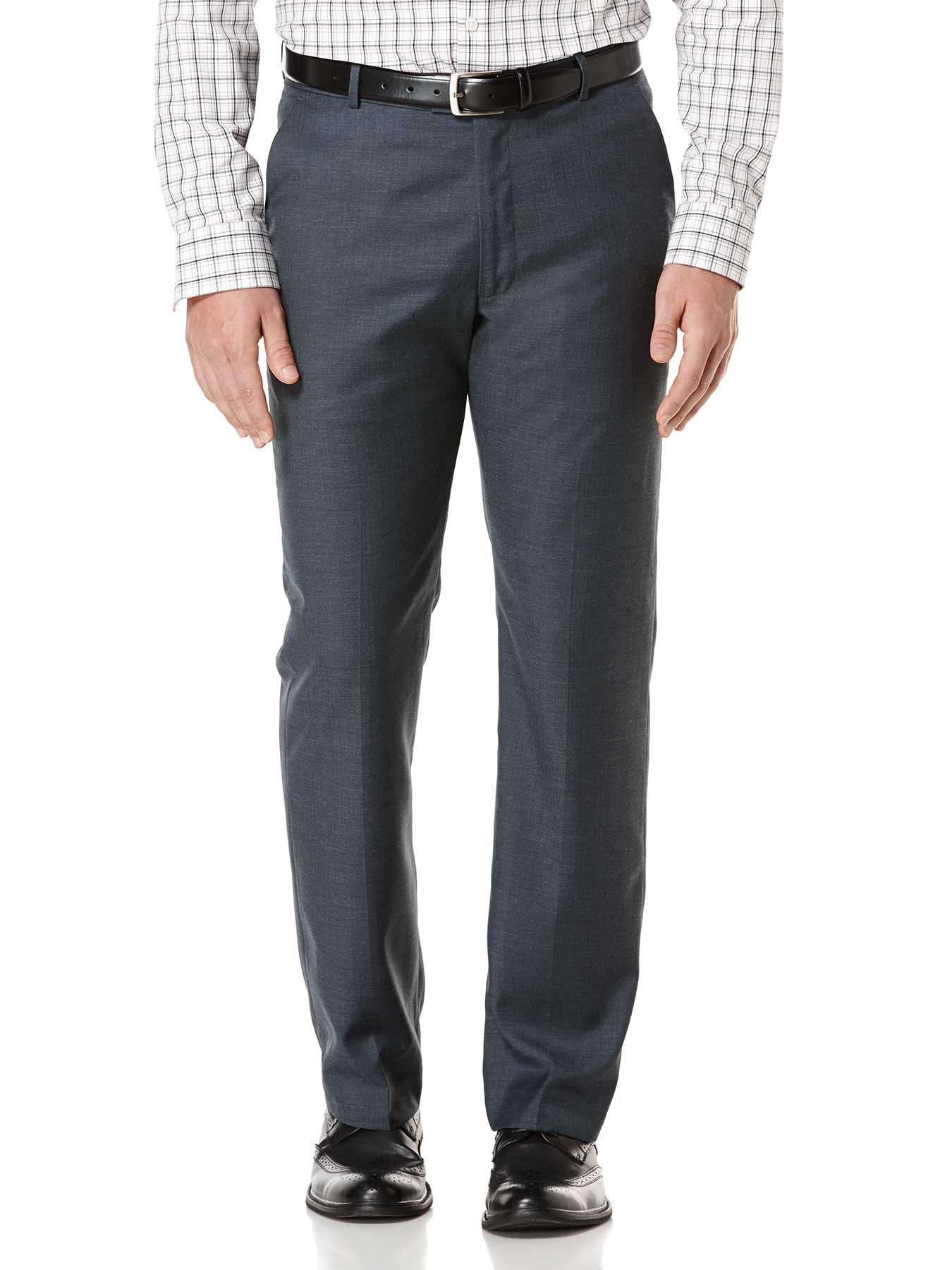Perry Ellis Modern Fit Linen Herringbone Dress Pant