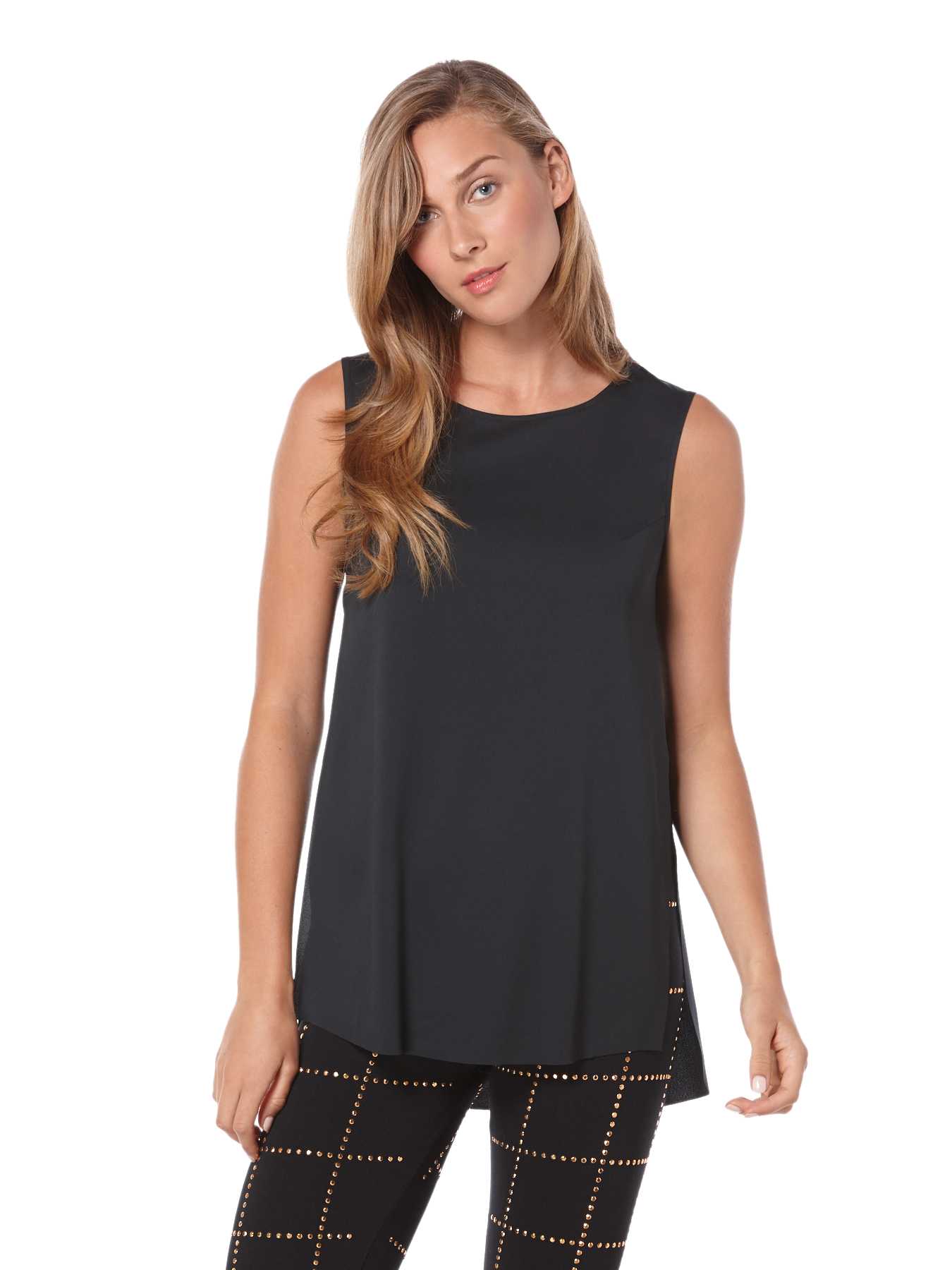Peony High-low Crepe Top