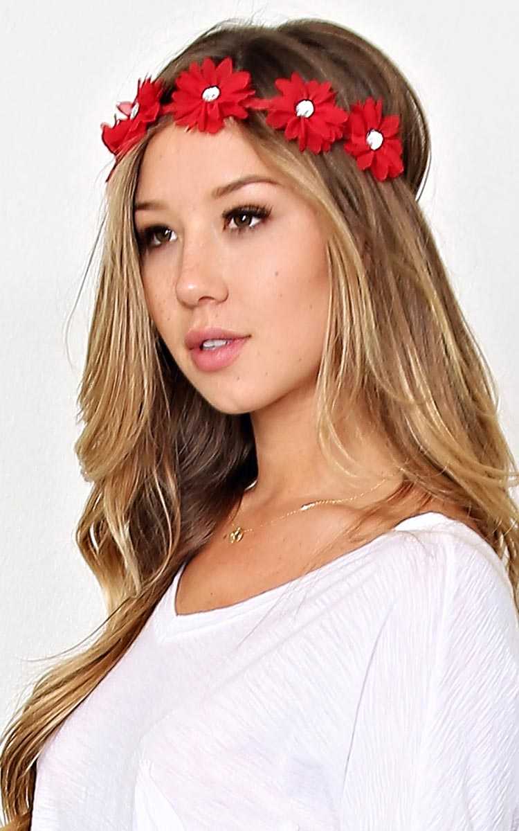 Bling Flower Headwrap - NoSz - by Styles For Less