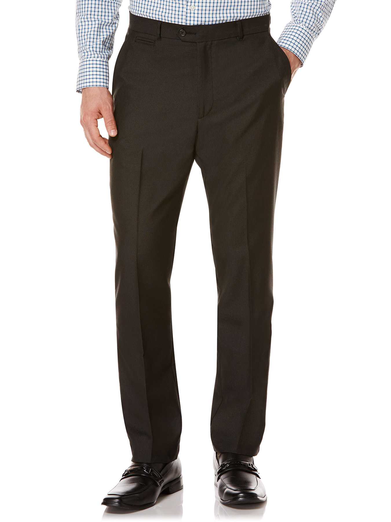 Perry Ellis Slim Fit Mini Stripe Dress Pant