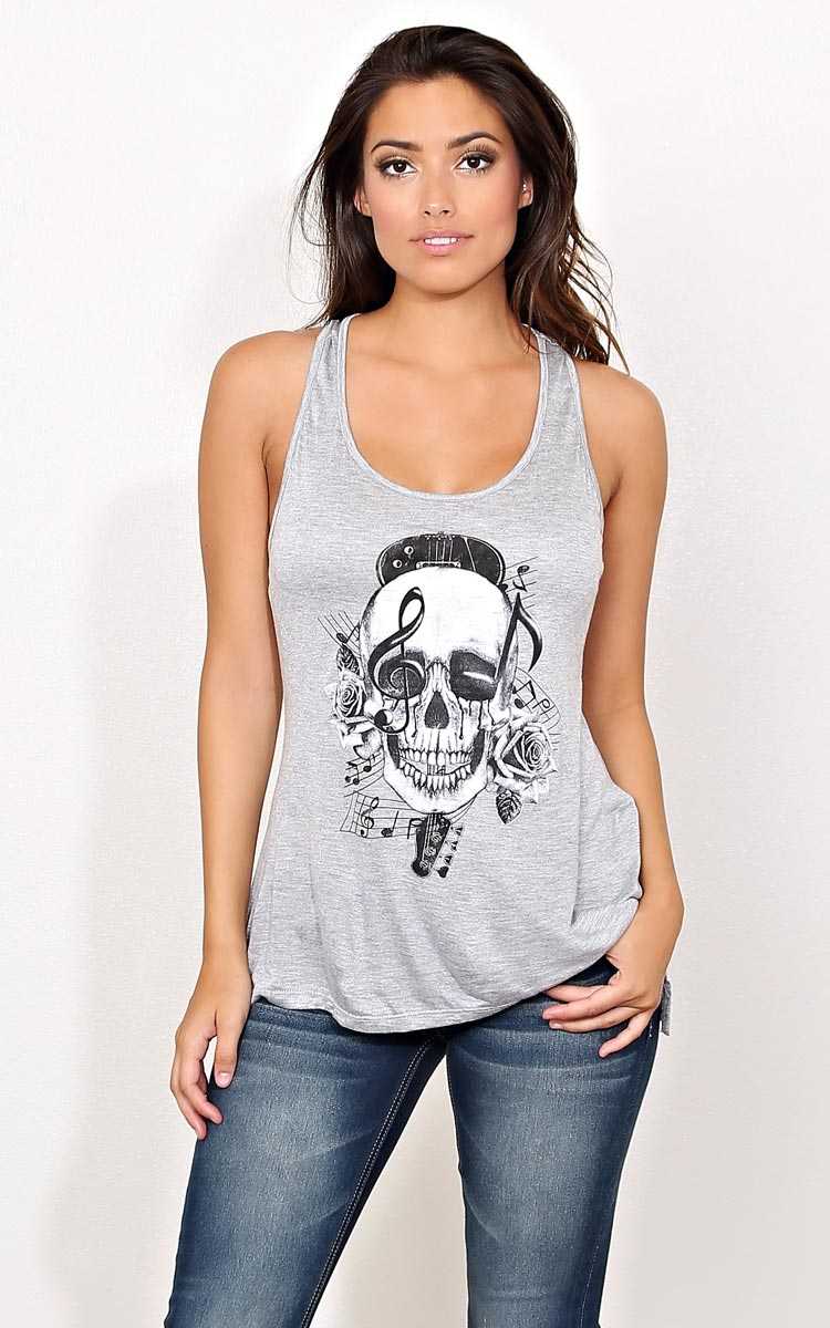 Sunday Cruisin' Knit Tank - MED - Heather in Size Medium by Styles For Less