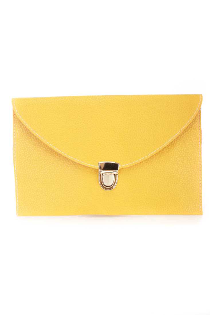 Marigold Faux Leather Envelope Handbag