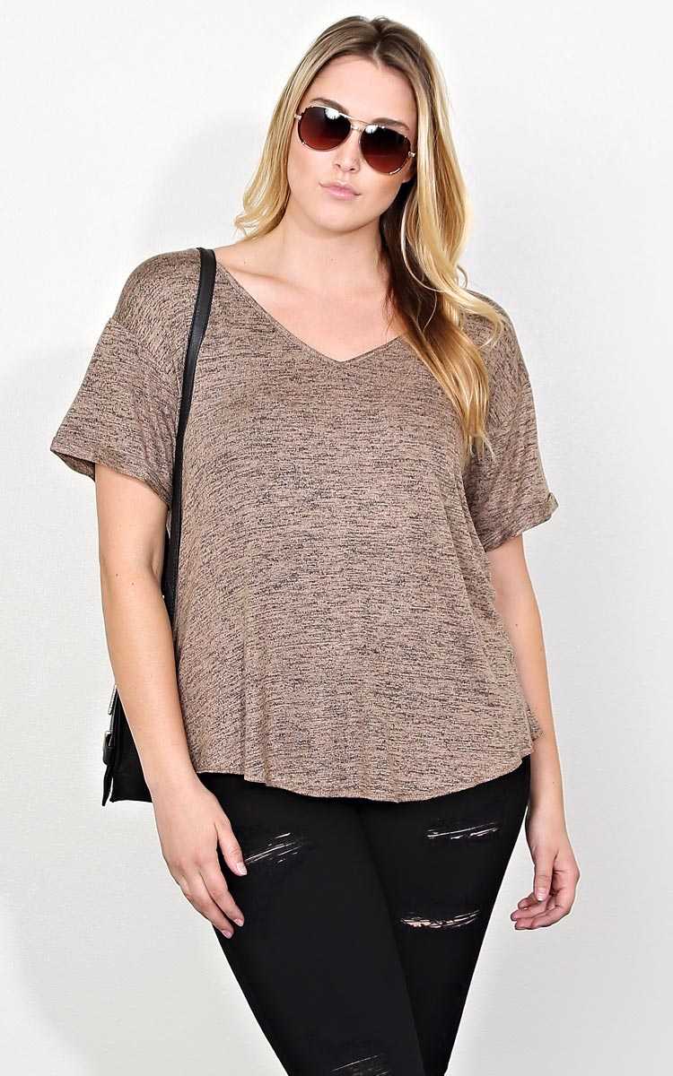 Plus Size Sydney Marled Knit Top - Combo in Size 2X by Styles For Less