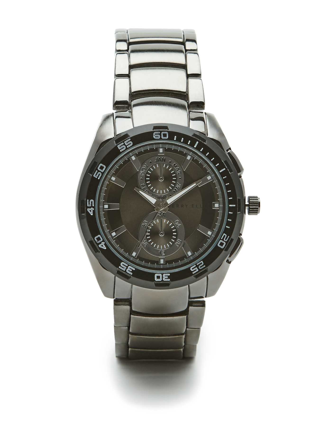 Perry Ellis Gunmetal Bracelet Watch