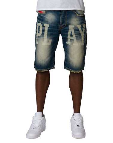 PLAY CLOTHS MENS Blue Clothing / Denim Shorts 40