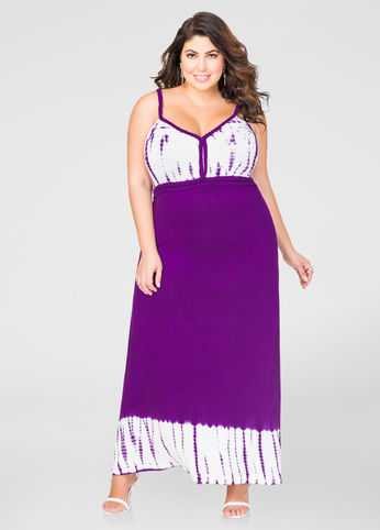 Braided Tie Dye Maxi Dress