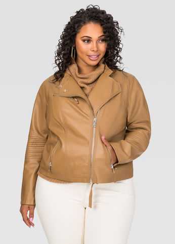 Zip Detail Moto Jacket