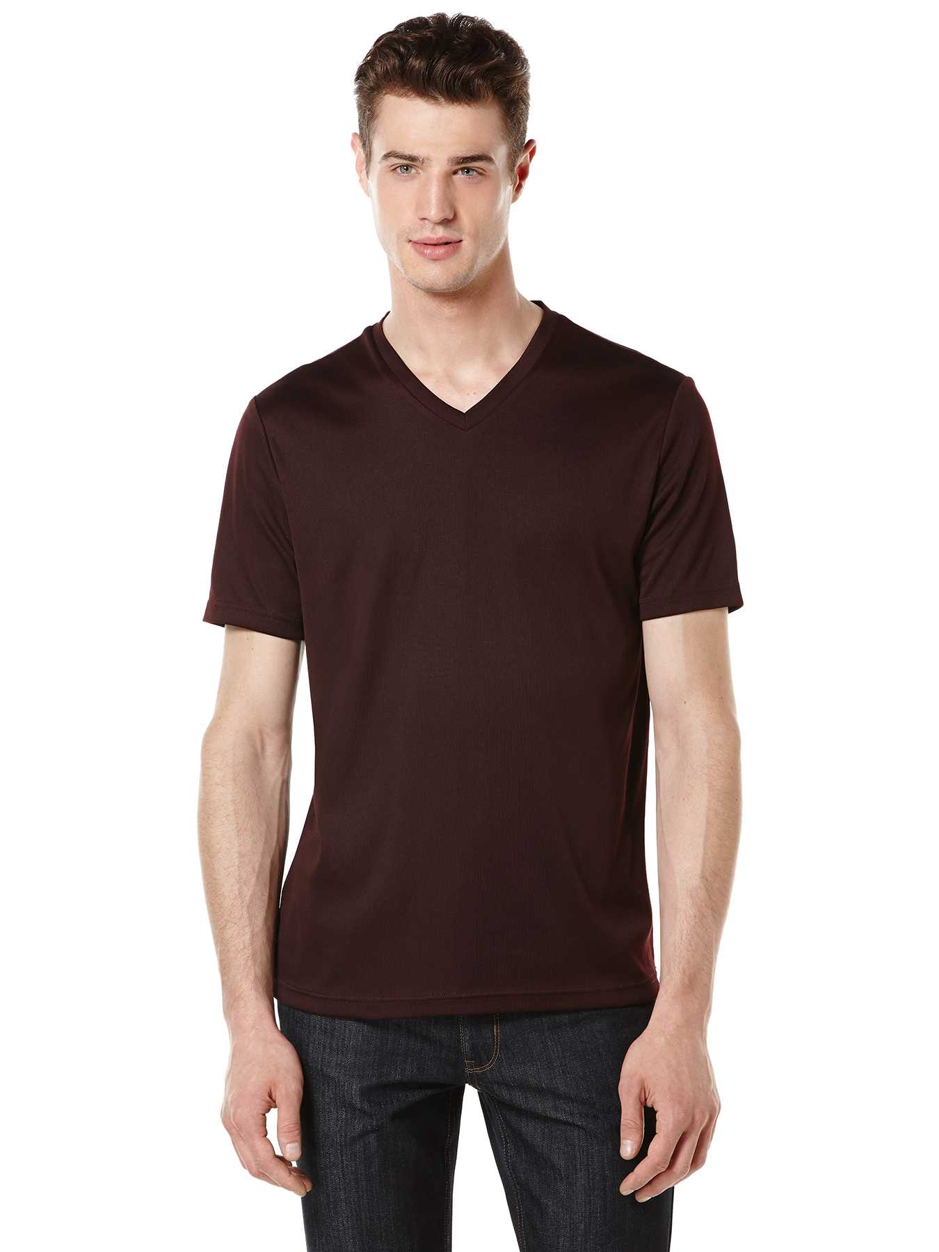 Perry Ellis Short Sleeve V-Neck Shirt