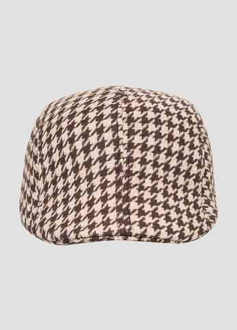 Houndstooth Cabbie Hat