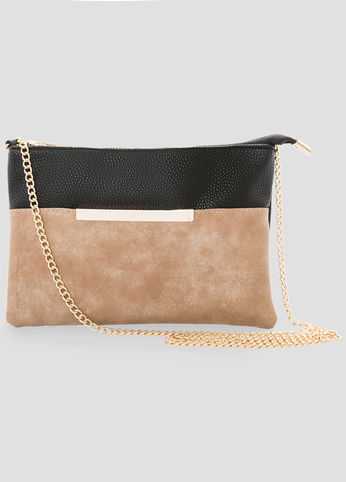 Mixed Media Shoulder Bag