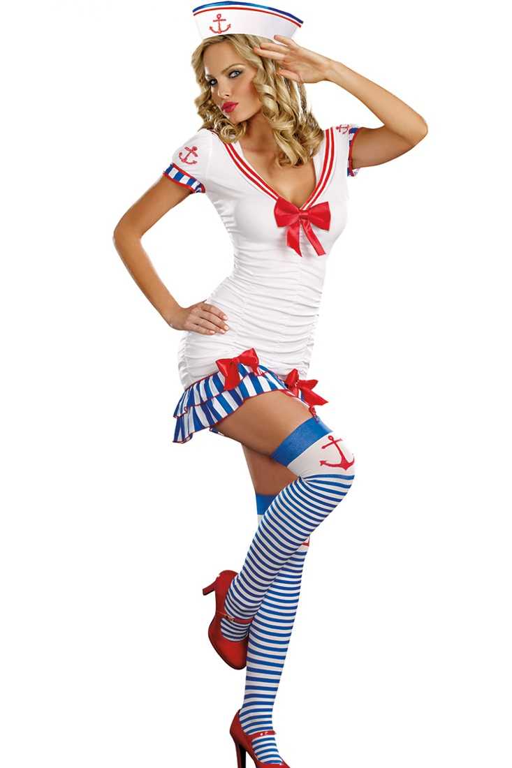 2 PC Sailor Pinup Costume