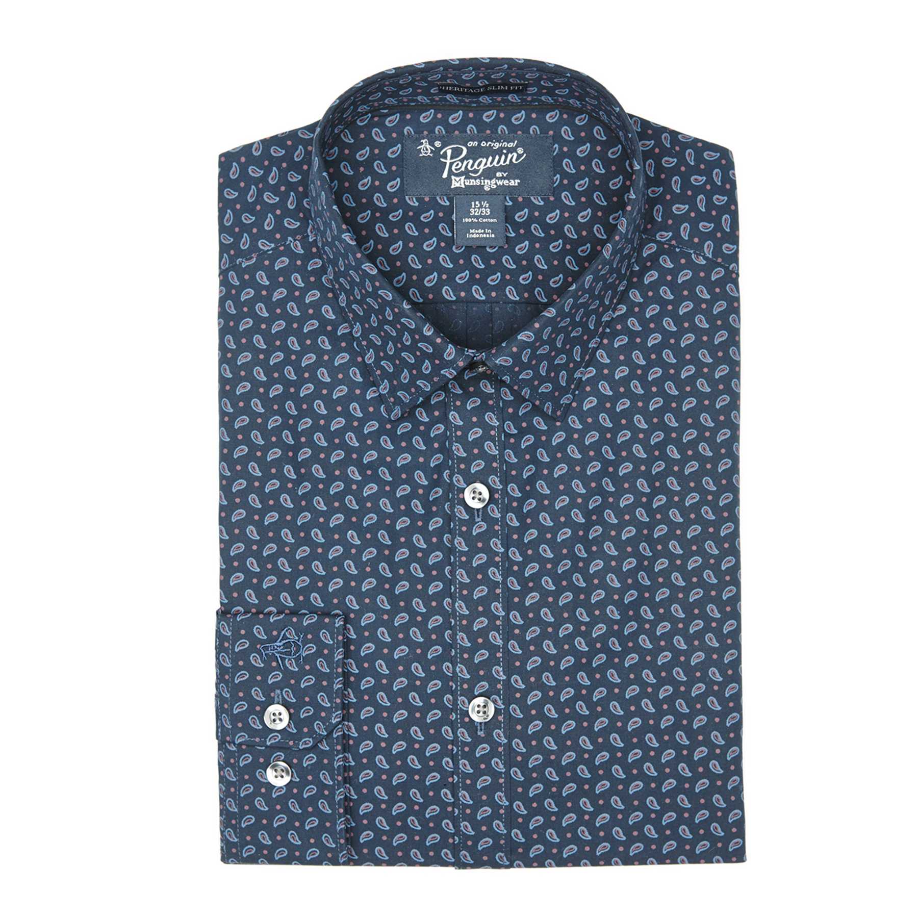 Original Penguin PAISLEY POLKA DOT DRESS SHIRT