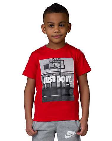 NIKE BOYS Red Clothing / Short Sleeve T-Shirts L / 6