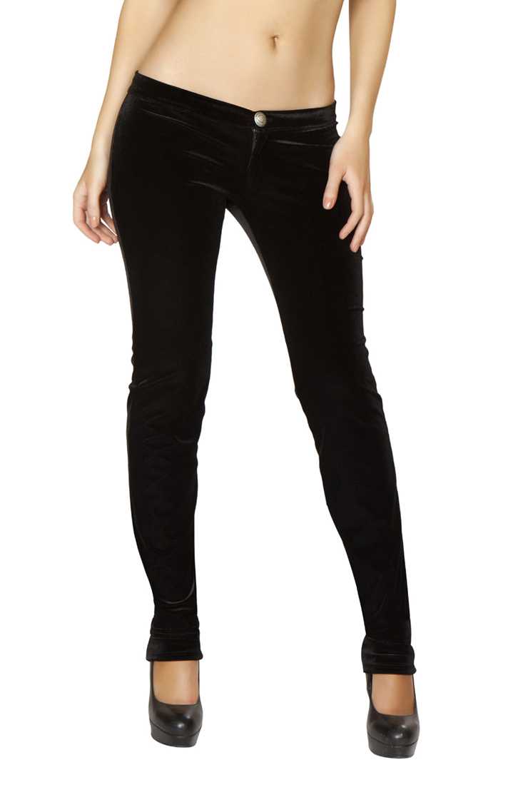 Black Button Front Pants