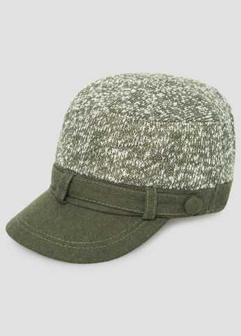 Marled Knit Newsboy Hat