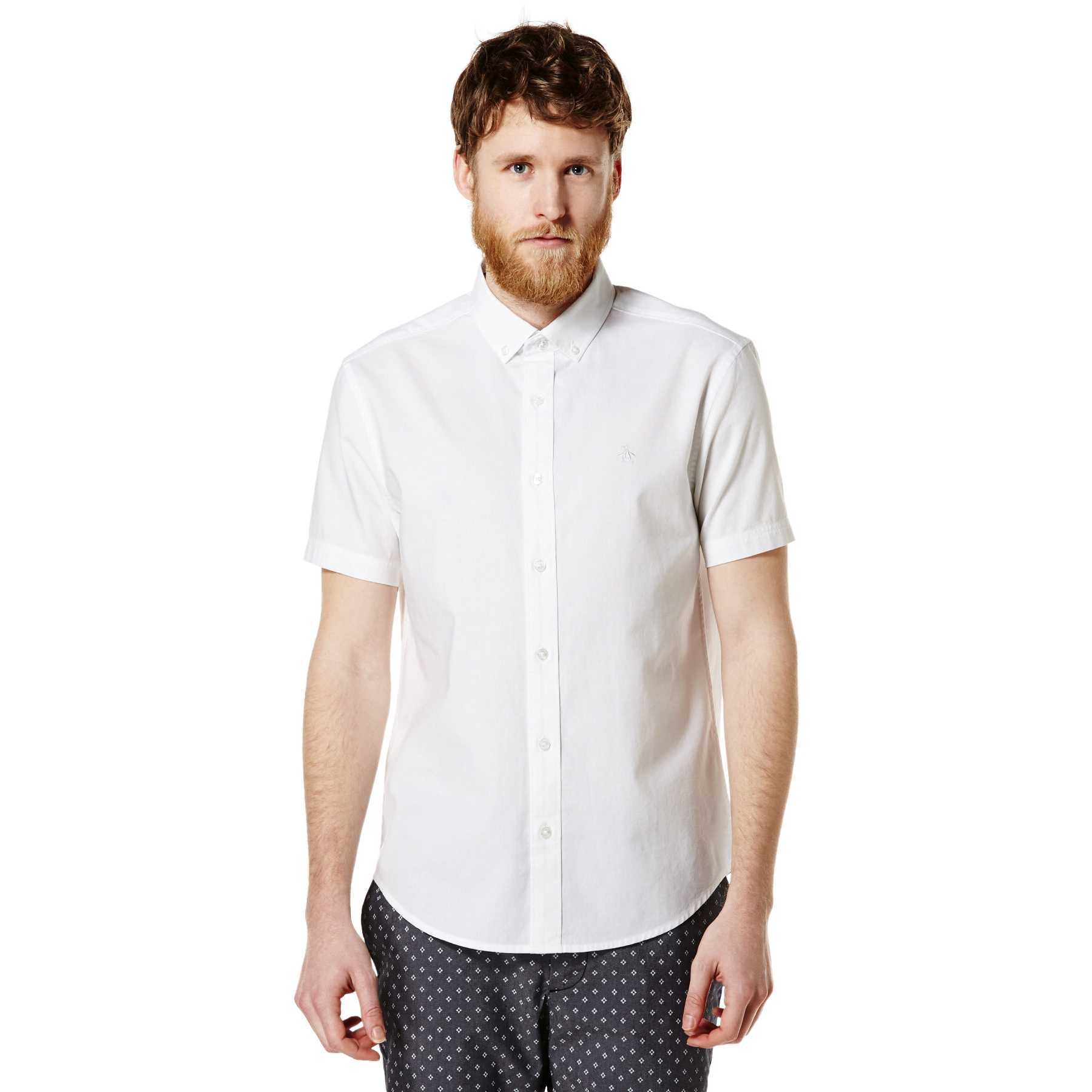 Original Penguin SHORT SLEEVE BASIC OXFORD SHIRT