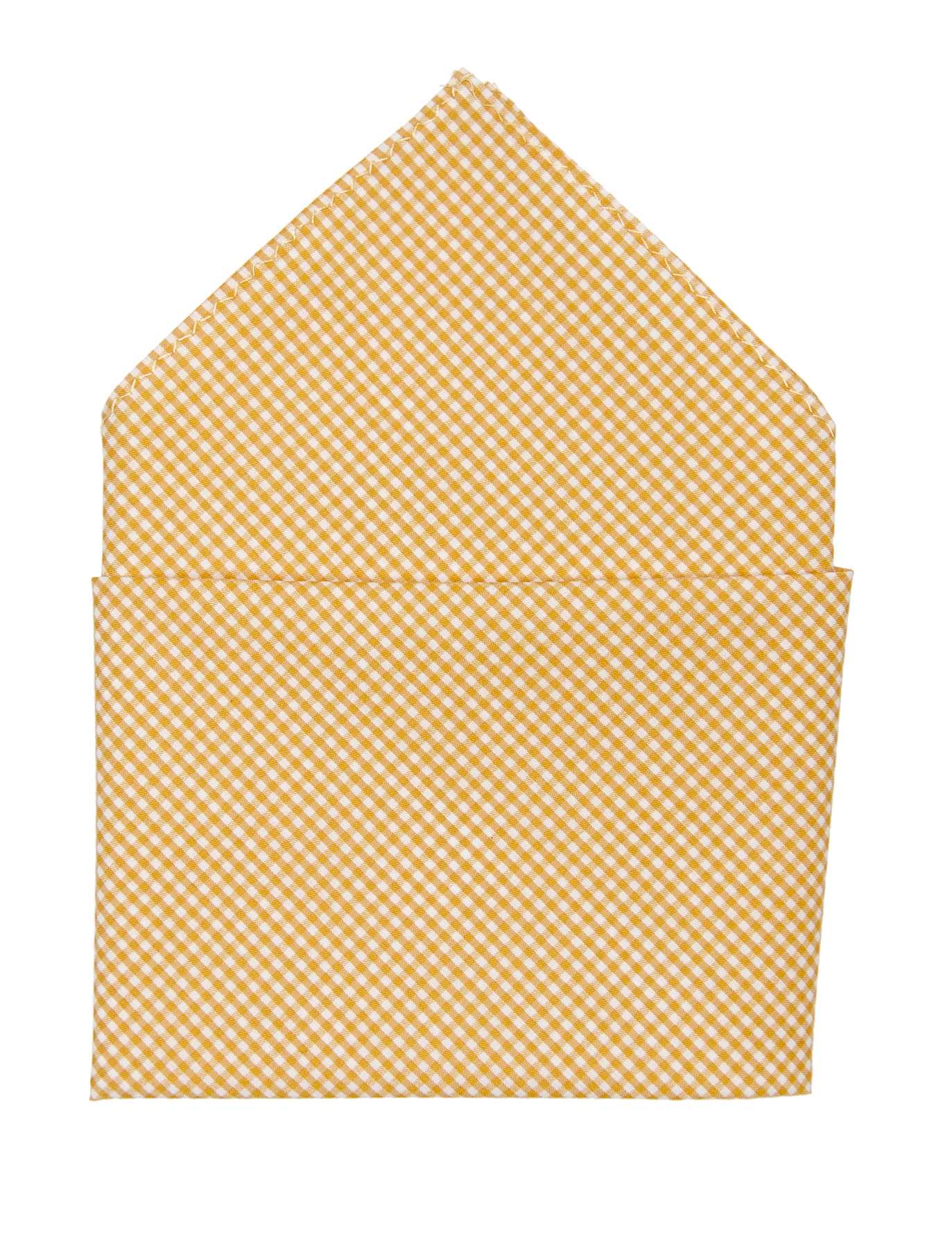 Perry Ellis Ginger Plaid Pocket Square