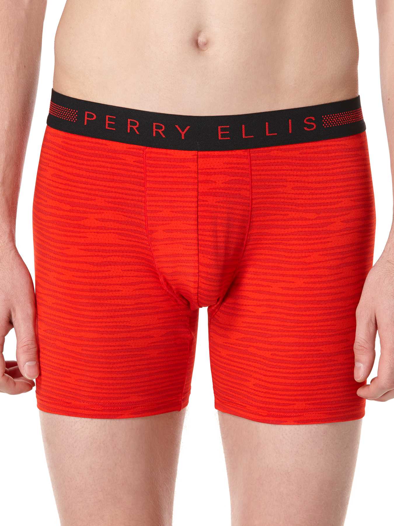 Perry Ellis Animal Print Mesh Boxer Brief