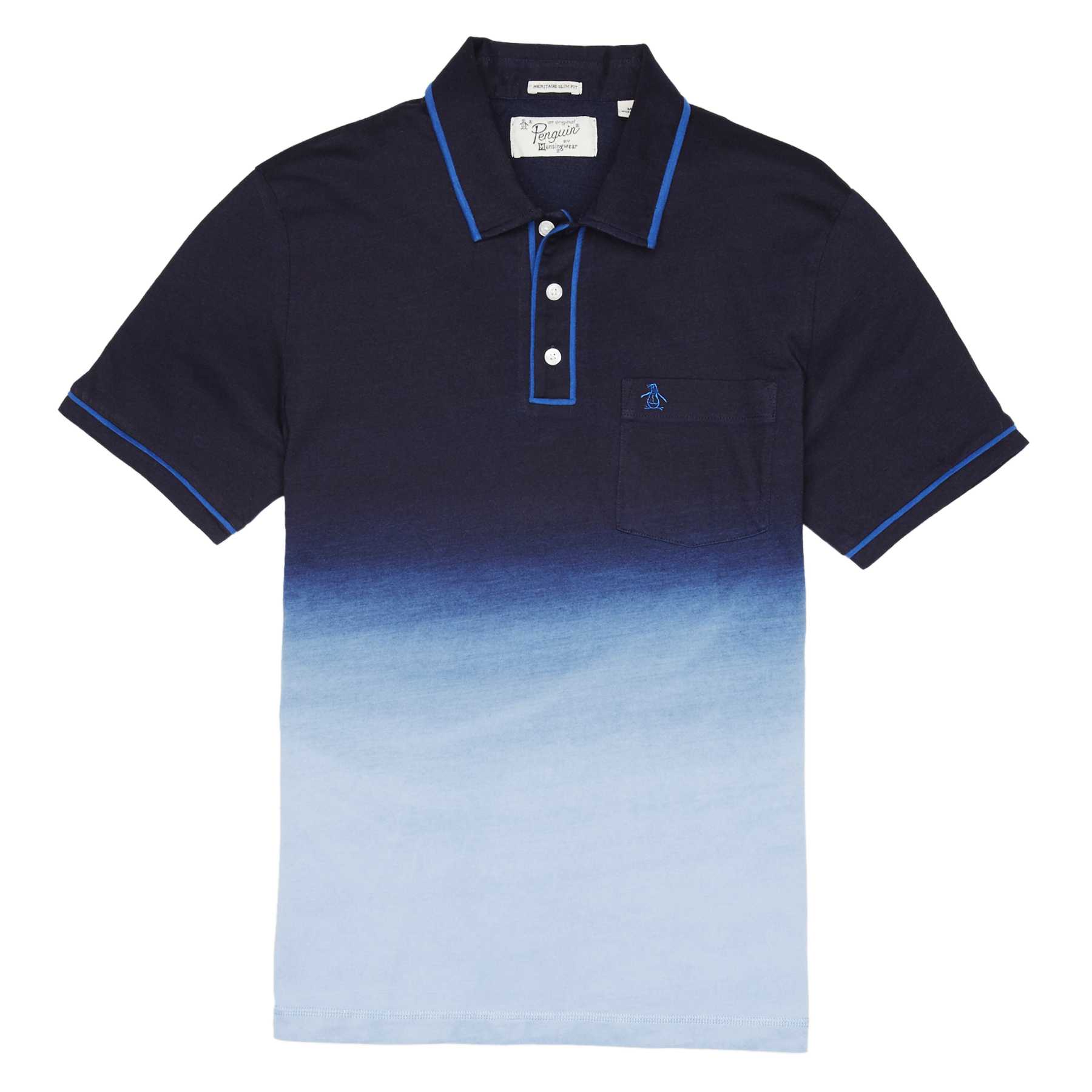 Original Penguin INDIGO DIP DYE EARL POLO