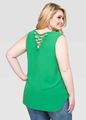 Lace-Up Back Tank