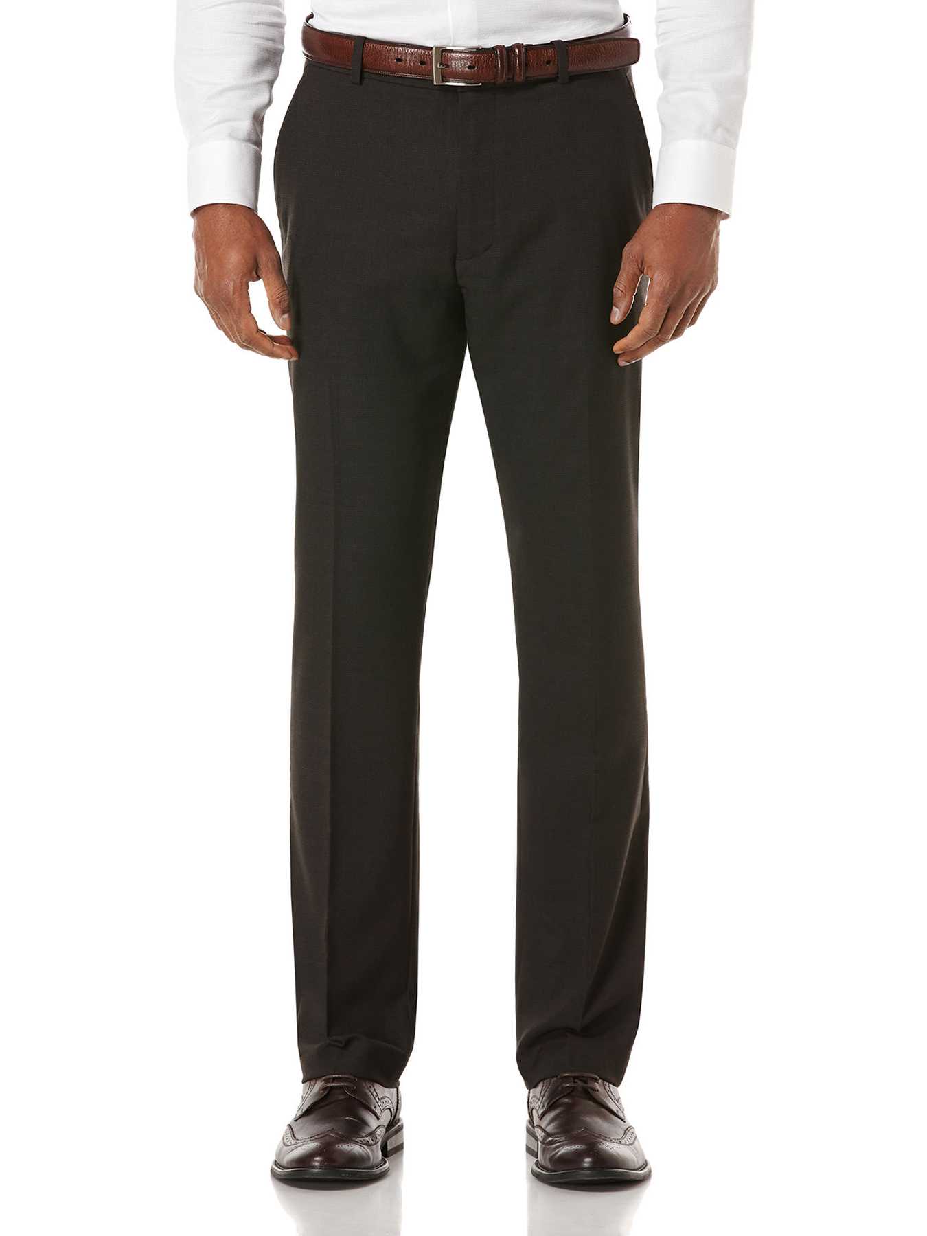 Perry Ellis Slim Fit Tonal Plaid Suit Pant