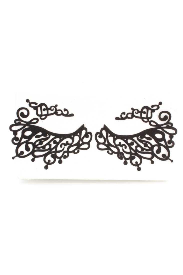 Black Fabric Sticker Eye Mask