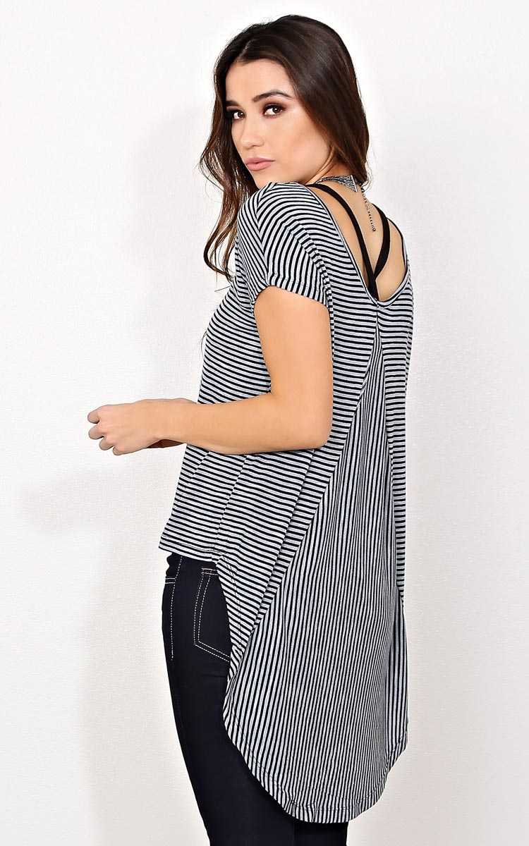 Seeing Double Knit Top - - Med Grey in Size by Styles For Less