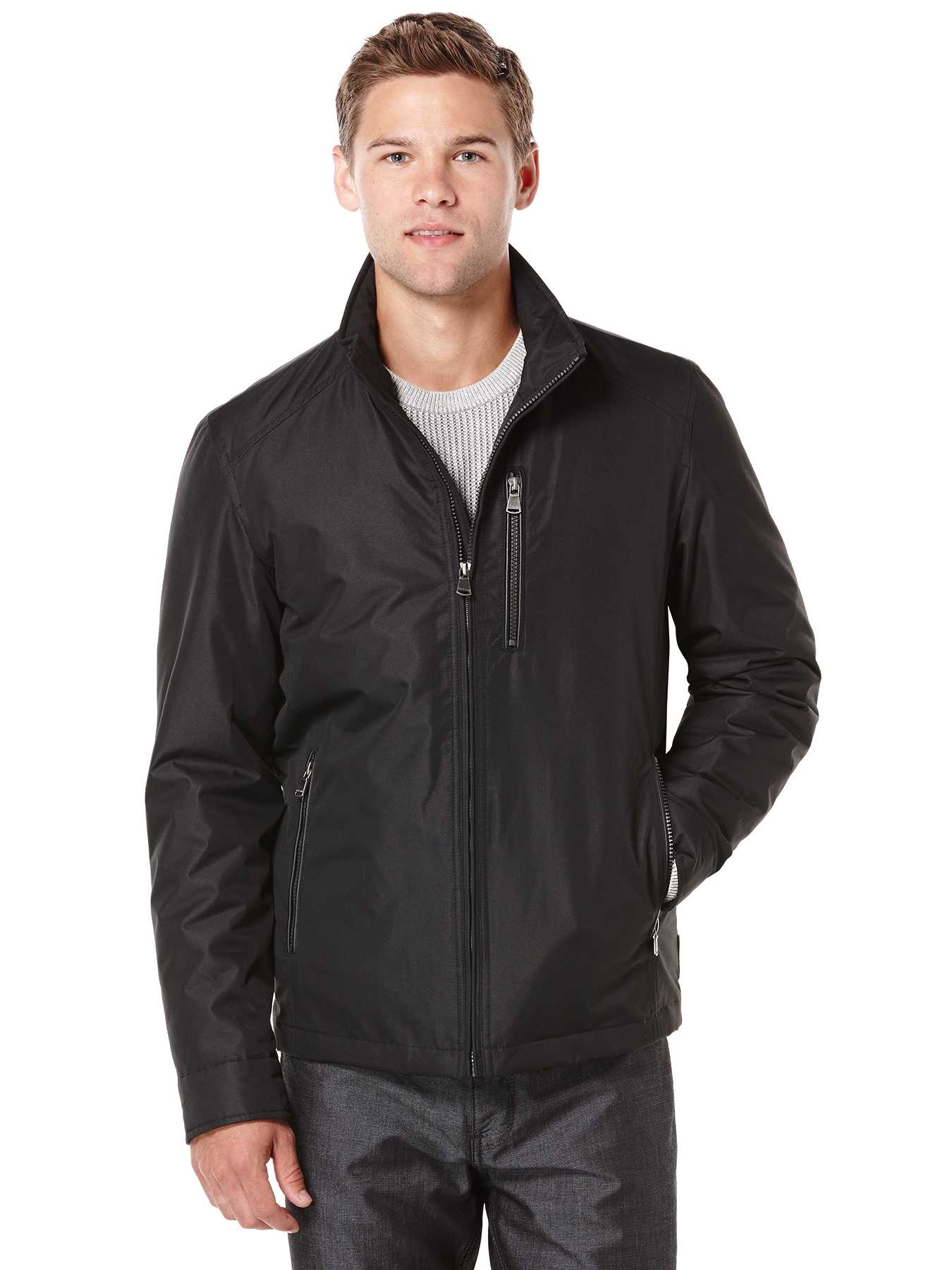 Perry Ellis Dobby Tech Portfolio Jacket