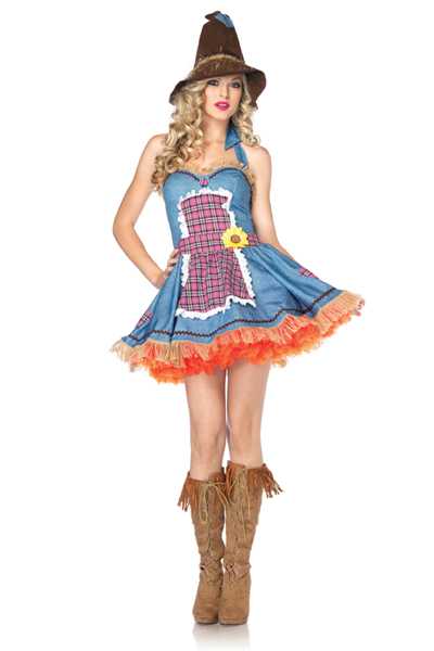 2PC. Sunflower Scarecrow Costume