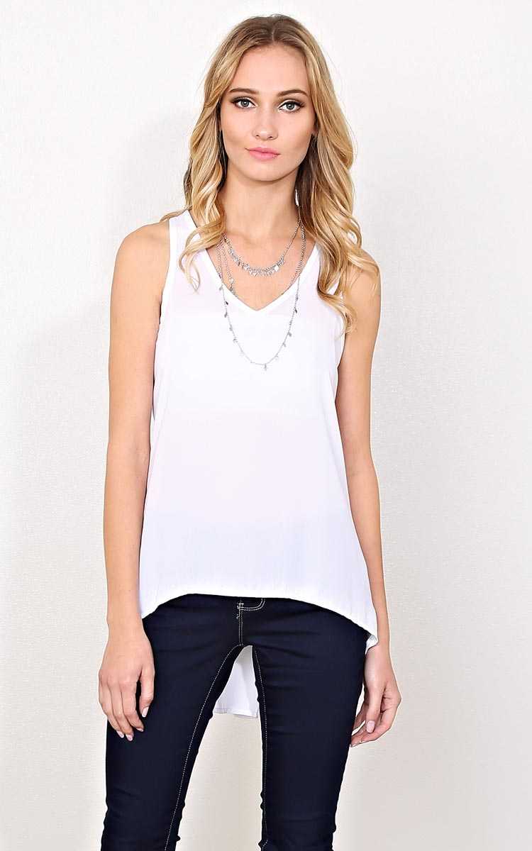 Perfect Pinch Woven Top - - White in Size by Styles For Less