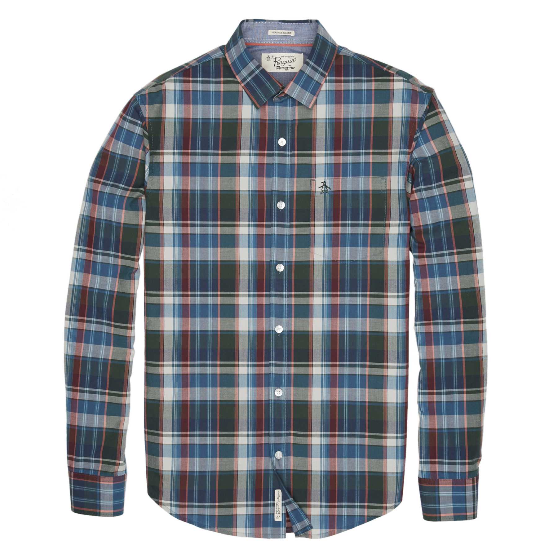 Original Penguin P55 ROADMAP PLAID SHIRT