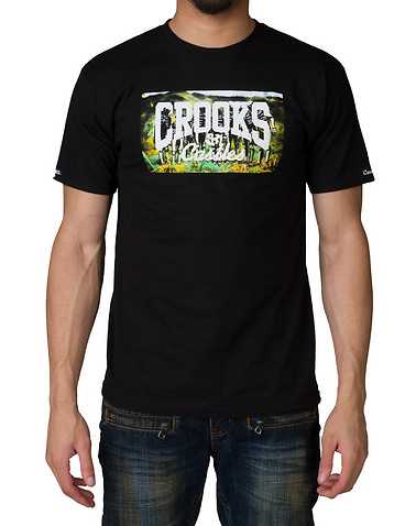 CROOKS AND CASTLES MENS Black Clothing / Tops L